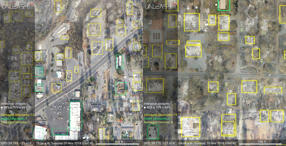 Fire-affected properties are highlighted on Fusion Atlas in Unleash live
