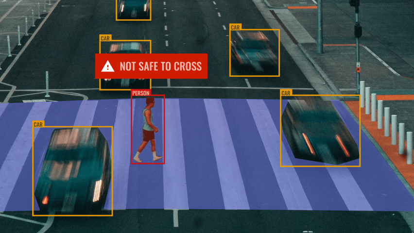 \*Identify pedestrians crossing at unsafe intervals\*