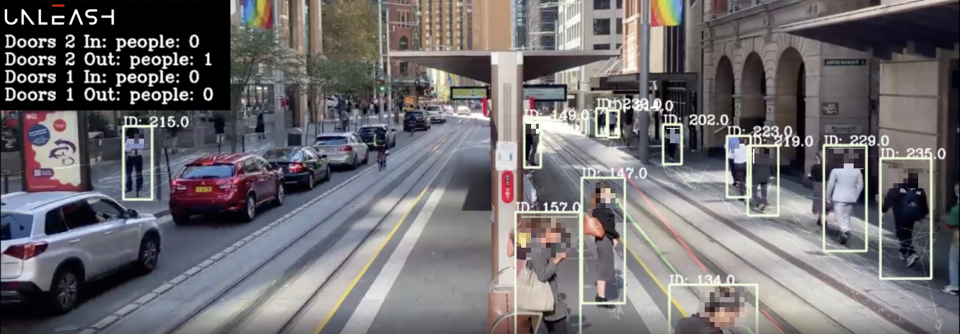 Commuter counting light rail